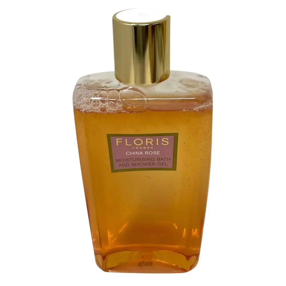 Floris London China Rose Moisturizing Bath And Shower Gel 8.5 FL OZ New in Box
